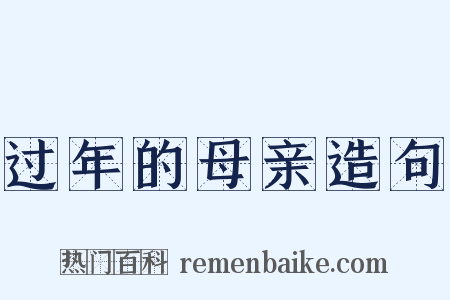 过年的母亲造句是什么意思的图片